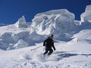 Descente de la Vallée Blanche en ski